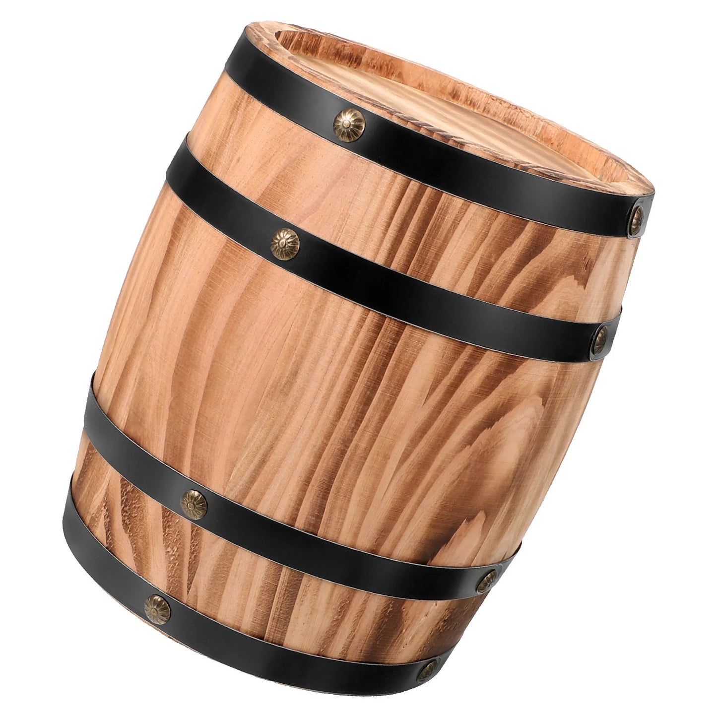 Oak Ornaments Decor Barrels Decorative Props Decorations Table Party Retro for