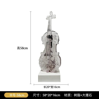 Simple Violin Art Sculpture Floor-to-Ceiling Ornament Light Luxury High End Statue Living Room Home Decoration Gift home decor