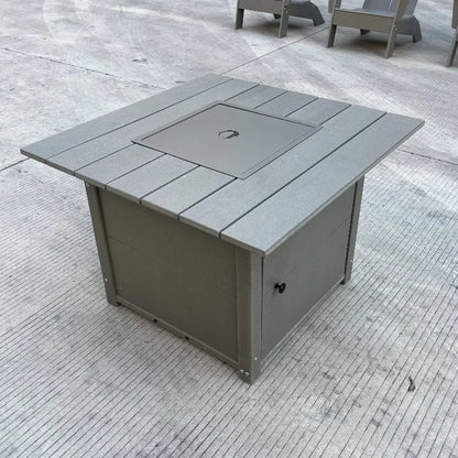 Outdoor HDPE Fire Pit Table Garden Park Fire Pit Use Elegant Outdoor Furniture