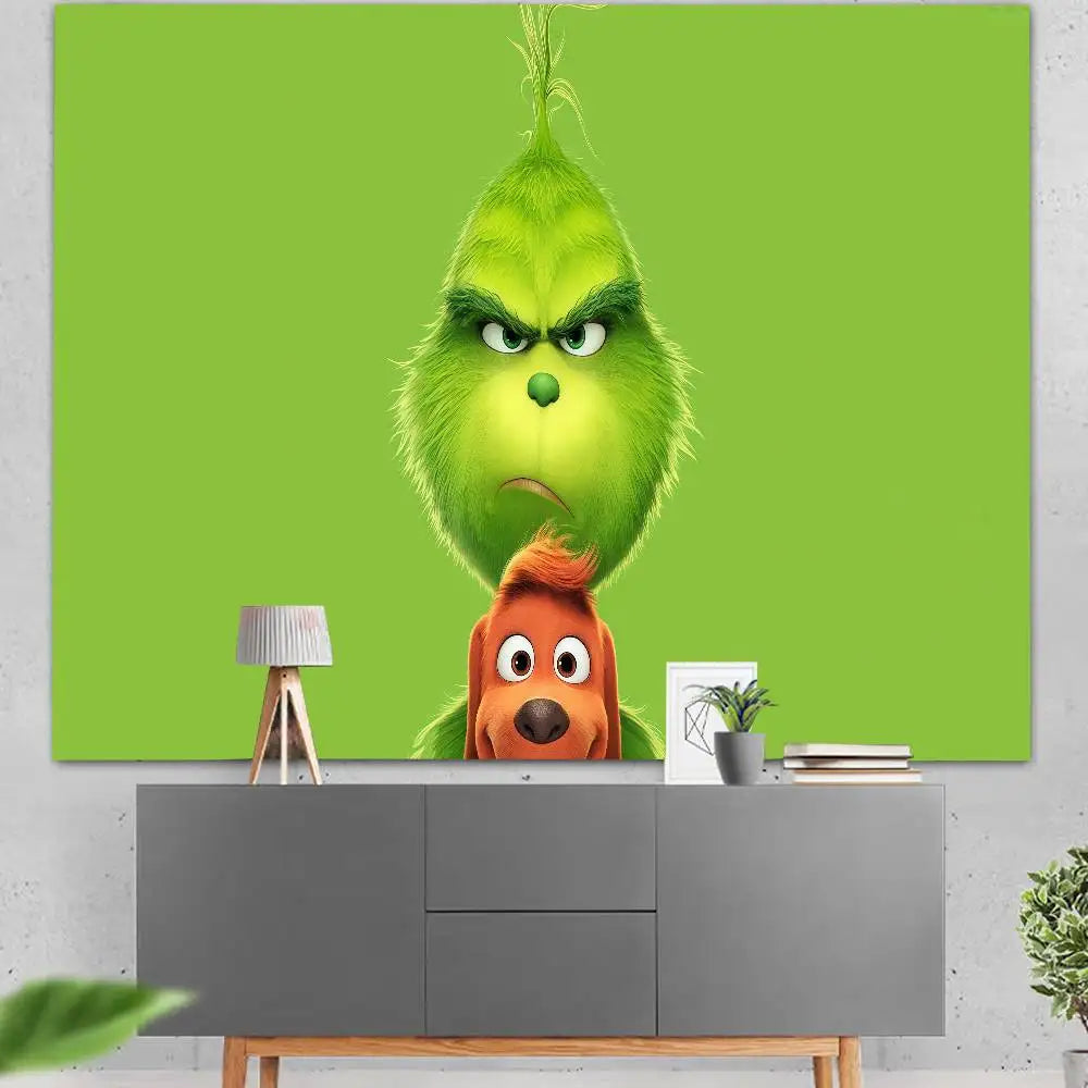 Cartoon G-Grinch Photography Backdrops Photo Wallpaper Background Paper Props For Photo Studio Shoot Product