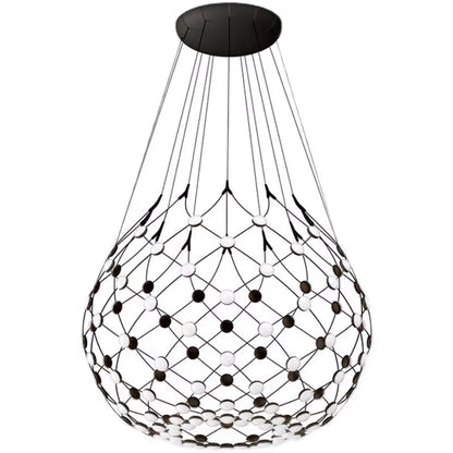 Italian villa living room chandelier empty designer soft lighting duplex building