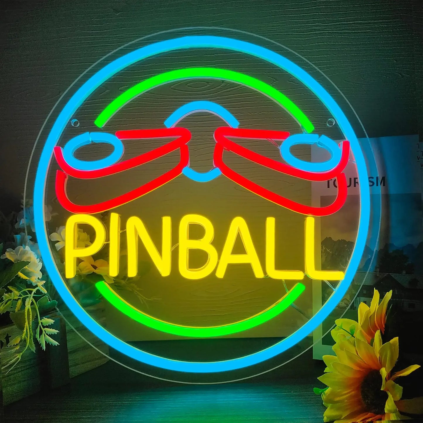 Pinball Neon Sign Craftsmanship Premium LED for Vivid Glow Ideal for Game Rooms Bars and Arcades The Decor.
