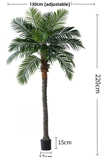 Coconut Tree Palm Tree 180cm/220cm/250cm/300cm Stimulation Indoor/outdoor Hotel Decorative Artificial Plants（without coconuts）