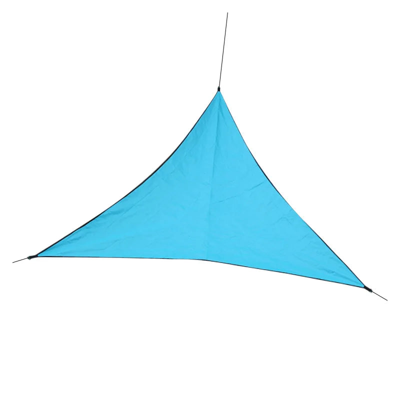 1 Pcs Outdoor Household Blue Triangular Canopy Sunshade Sun-proof Sun Sail Suitable For Outdoor Courtyard And Balcony