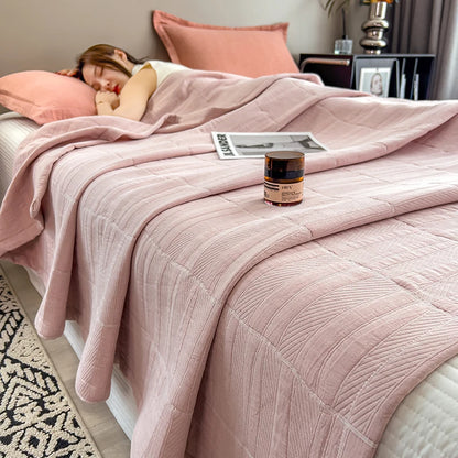 100% Cotton Blanket for Bed Breathable Lightweight Throws Blanket Soft Cozy Home Decoration Large Bed Cover Boho Towel Blankets