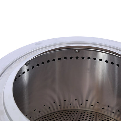 ！@Outdoor Camping Stainless Steel Fire Stove with Smokeless Fire Pit Removable Ash Pan Bonfire Features