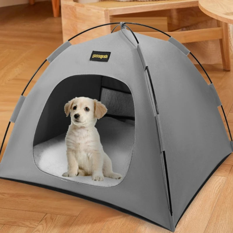 Tent Shape Cat Beds Removable Convenient Storage Pet Bed Portable Outdoor Travel Sunshade Cat and Dog Tent Pet Essentials