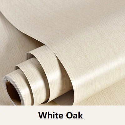 Wooden Door Wallpaper Vinyl Self Adhesive Waterproof Contact Paper for Living Room Kitchen Cupboard Furniture Renovation Sticker