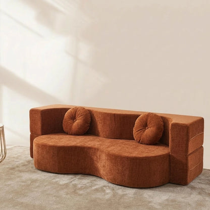 Living Room Compressed Sofa Bed, Memory Foam Modular Couch, Space Saving Modern Furniture Set