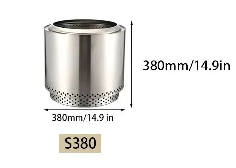 High quality large outdoor stainless steel fire pit wood burning furnace