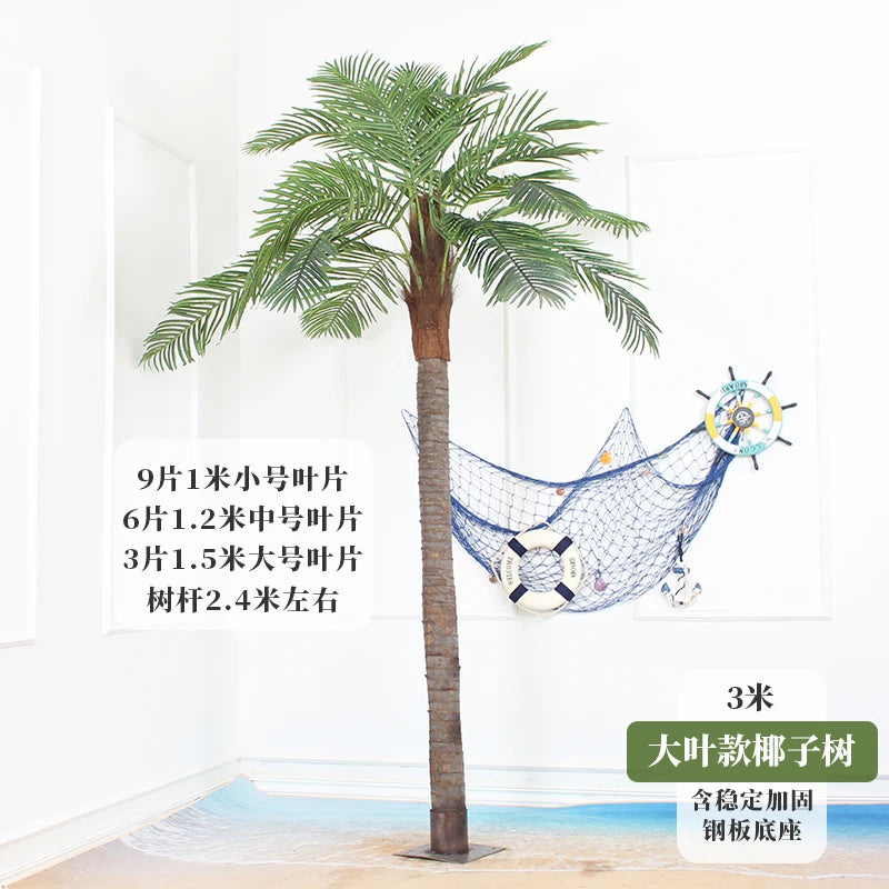 large artificial coconut tree indoor and outdoor decorative plant hotel floor palm tree