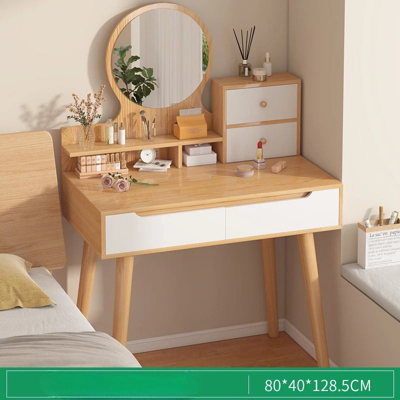 Dresser girl bedroom Internet celebrity dressing table small apartment bedroom modern light luxury storage cabinet integrated