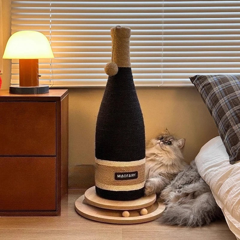 Wine Bottle Sisal Cat Scratching Posts Corner Sofa Wear Resistant Scratching Posts Cats Rope Toys Scratchers Pets Supplies