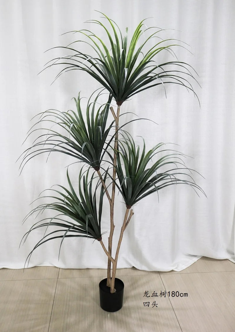 120cm 160cm 180cm Home Decor Trees Garden Decorations Indoor Outdoor Fake Plants Artificial Big High Trees Dracaena