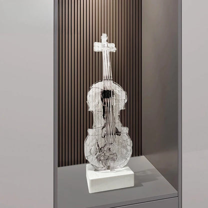 Simple Violin Art Sculpture Floor-to-Ceiling Ornament Light Luxury High End Statue Living Room Home Decoration Gift home decor