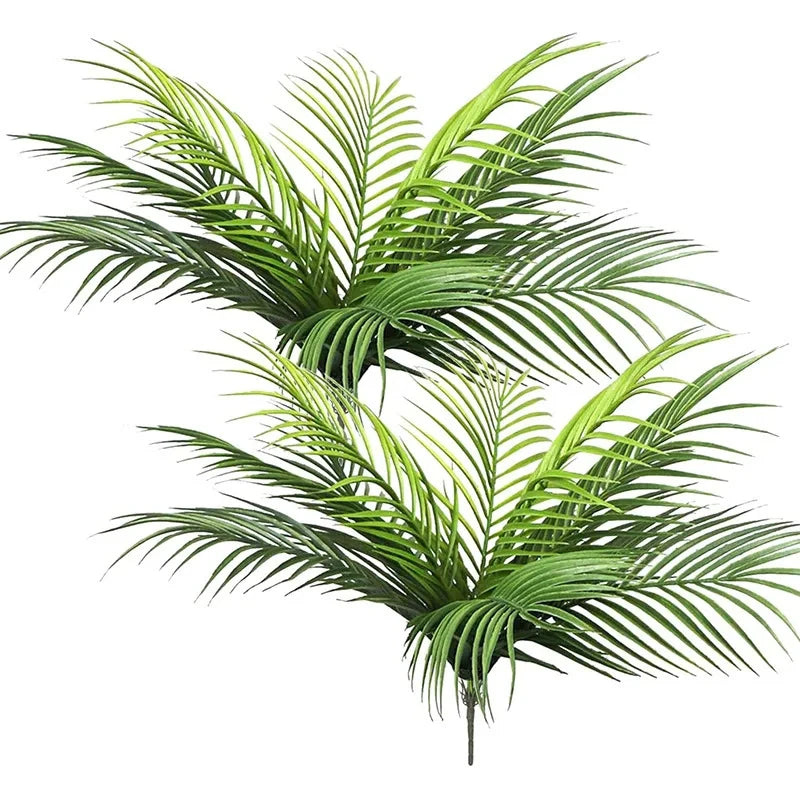 Artificial Tropical Plants 20.47 in Fake Palm Plant Branch Green Leaves for Home Garden Office Jungle Carnival Decoration