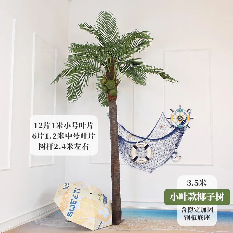 large artificial coconut tree indoor and outdoor decorative plant hotel floor palm tree