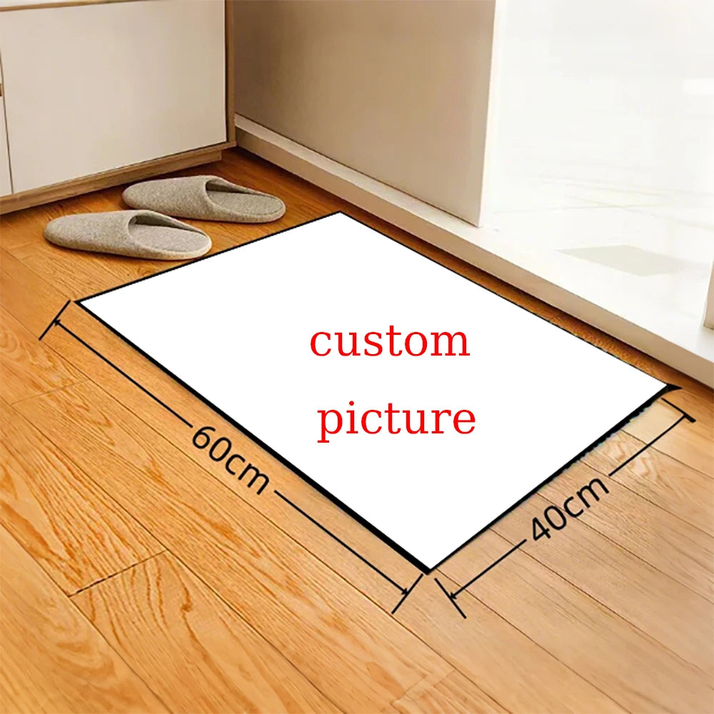 Custom Carpet Rug Printed Rectangle Area Rugs for Adult Yoga Mats Living Room Decorative Dropshipping Personalized Doormat