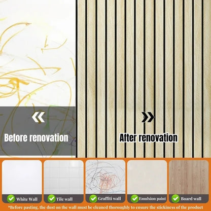Faux Grille Wallpaper Wall Decoration Thick Foam Wood Grain Contact Paper Peel and Stick Wallpapers for Living Room Background