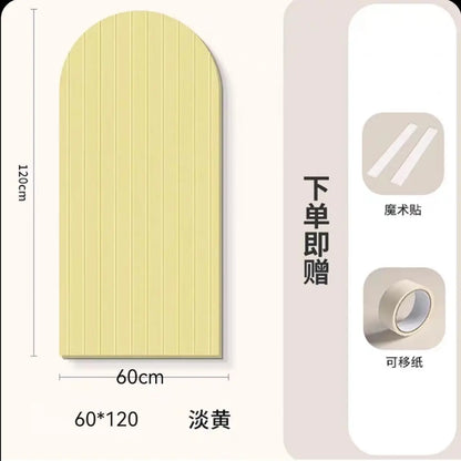 Felt Board Wall Stickers Thick Anti-collision Protect Wallpaper Decor Photo Message Background Arched Bridge Shape Bedroom Art