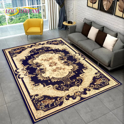 Turkey Persian Bohemian Area Rug Large,Carpet Rug for Living Room Bedroom Sofa Doormat Decoration,Kid Play Non-slip Floor Mat