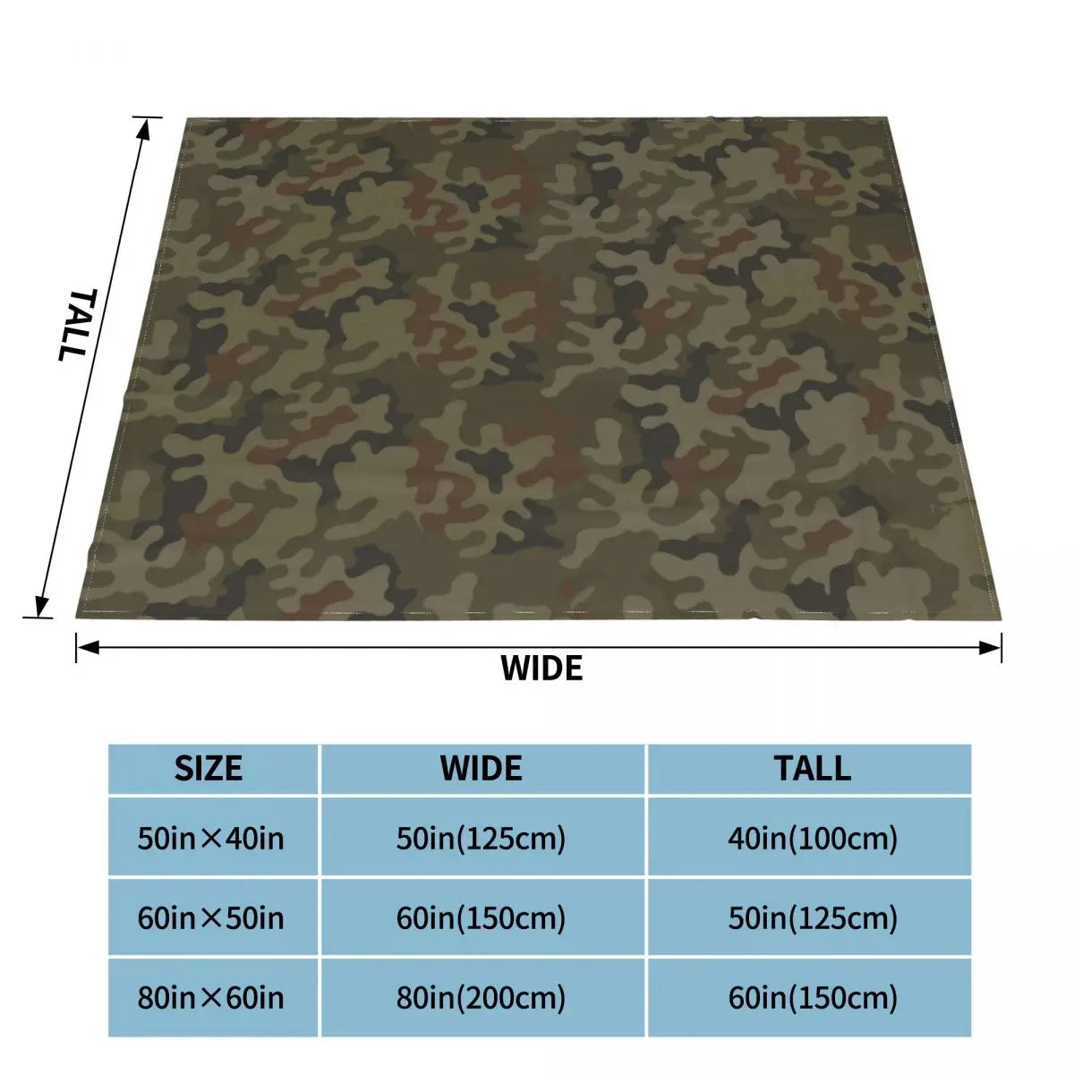 Multicam Knitted Blankets Camouflage Military Flannel Throw Blanket Bed Sofa Decoration Lightweight Bedspreads