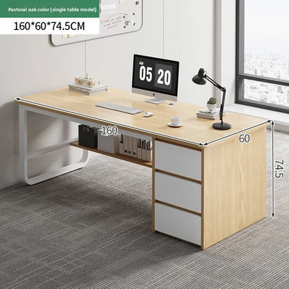 Desk Desktop Computer Desk Simple Home Desk Student Bedroom Bookshelf Integrated Writing Desk