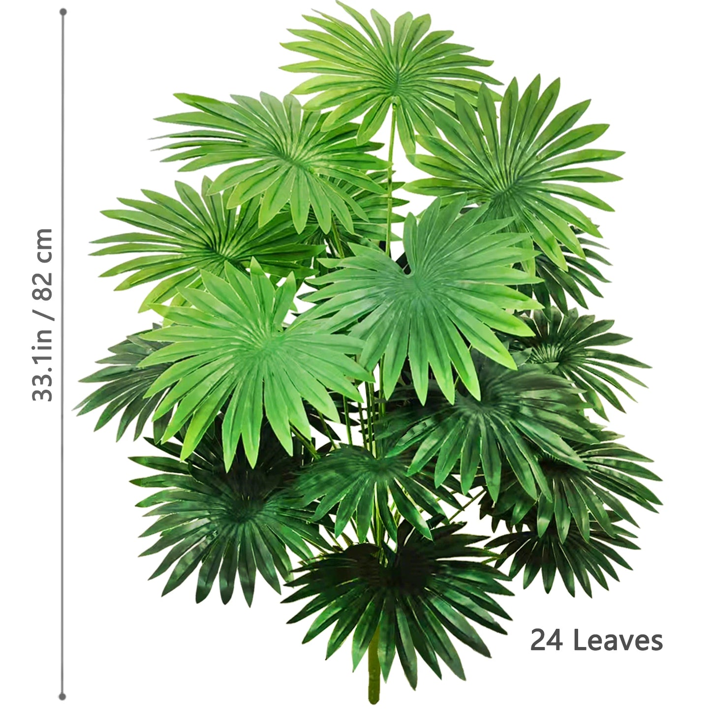 Artificial Palm Tree - Large Fake Tropical Plant Suitable for Indoor Outdoor Decoration Without Pot