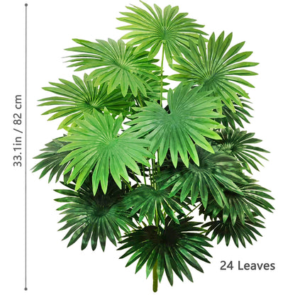 Artificial Palm Tree - Large Fake Tropical Plant Suitable for Indoor Outdoor Decoration Without Pot