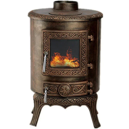 Wood-burning Fireplace Indoor Heating Iron Chimney decor fireplaces Fire Pit Large Bonfire European style postmodern
