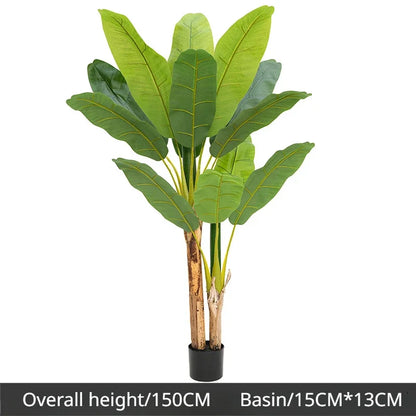 180cm Artificial Tall Banana Tree Plant Large Fake Green Plants, Palm Leafs for Room Decoration or Outdoor Tropical Plants Decor