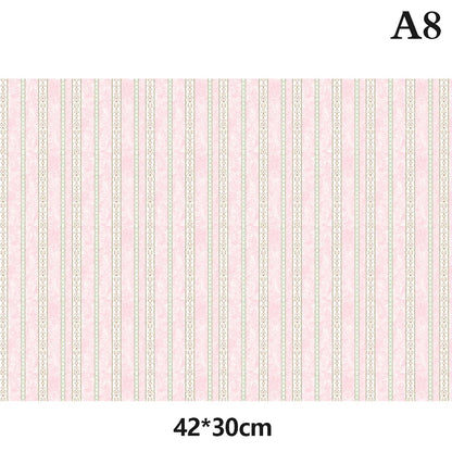 Dollhouse Wallpaper Miniature Wall Paper Sticker Stickers Decoration Flooring Furniture Decal Mini Decor Floorboards Miniatures