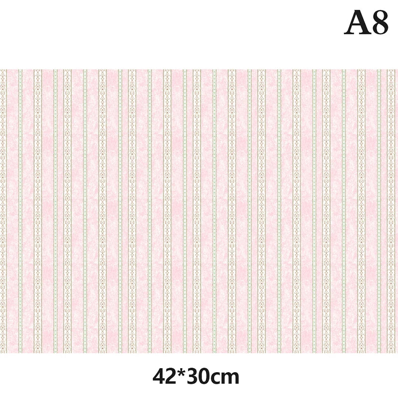 Dollhouse Wallpaper Miniature Wall Paper Sticker Stickers Decoration Flooring Furniture Decal Mini Decor Floorboards Miniatures