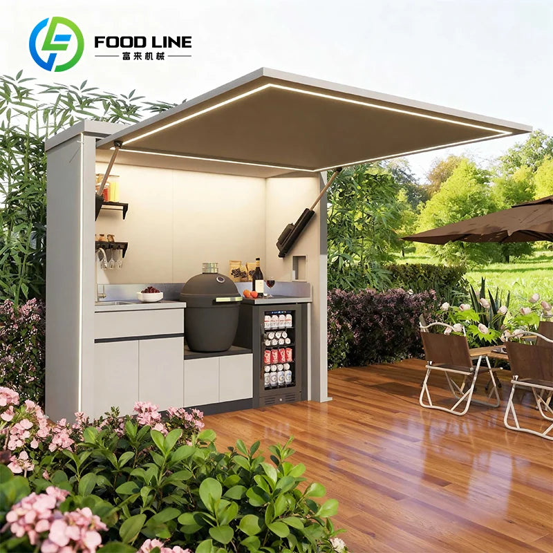 Diy Outdoor Kitchen with Bar Welcome Design Cheapest for Bbq Camping Backyard Cooking Area Custom