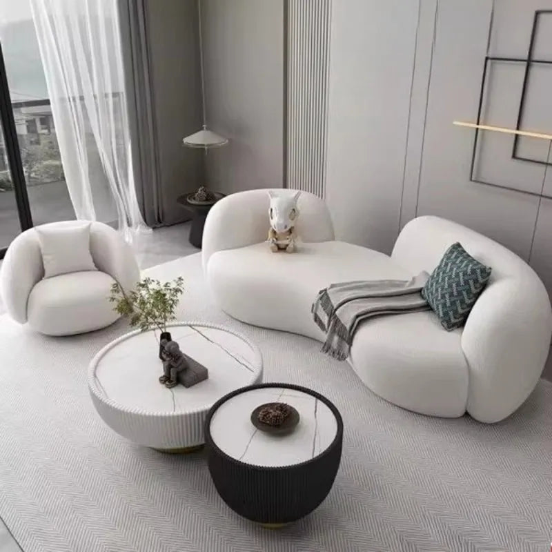 Lounge Europe Living Room Sofas Minimalist Luxury Lazy Modern Sofa Soft Cushion Meubles De Salon Home Furniture Accessories