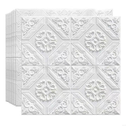 10Pcs Removable Tile Brick Wall Sticker Waterproof Background Wall Wallpaper For Home Office Decoration Easy to Install M4YD