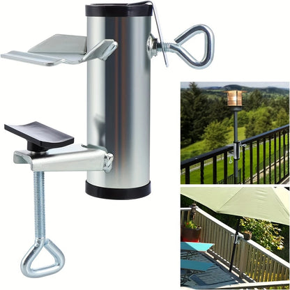1pcs Outdoor Terrace Umbrella Clip Deck Bench Partner Frame Fixed Clip Railing Boat Pole Fence Wild Dining Table Fixed Fixture