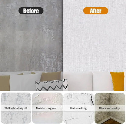 0.5mx1/5/2.8/10m 3D Wall Sticker Wallpaper Self-Adhesive Waterproof Wall Covering Panel Living Room Bedroom Bathroom Home Decor