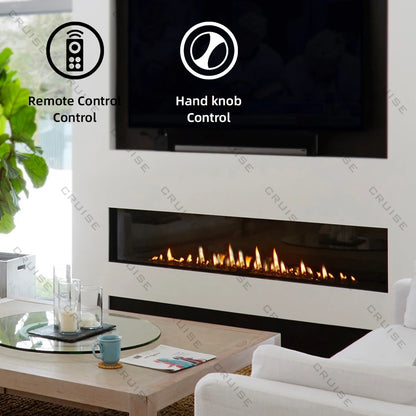 CRUISE 48Inch 1219.2x720x380mm Wall Mounted Indoor Remote Fireplace Controlled Propane Natural Gas Fireplaces for Heating