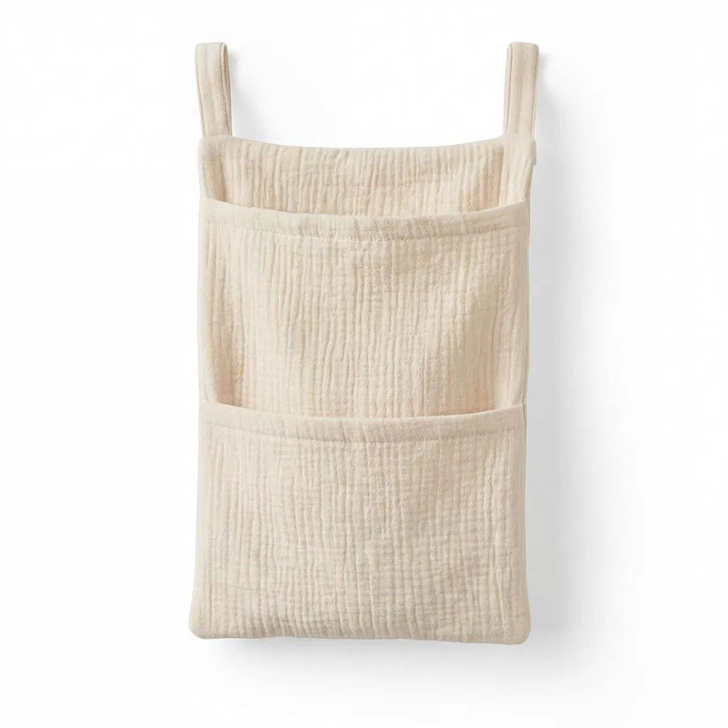 Pure Cotton Baby Crib Hanging Bag Multifunctional Newborn Supplies Storage Bag for Stroller New Pure Cotton Baby Hanging Bag