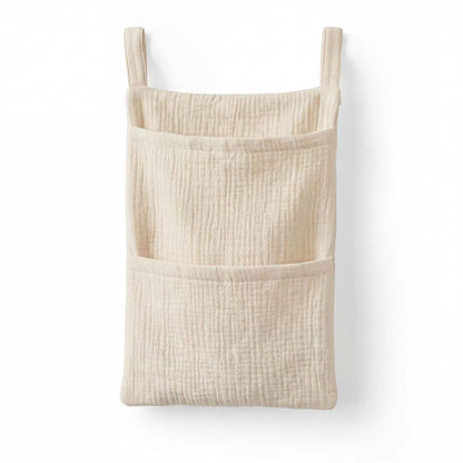 Pure Cotton Baby Crib Hanging Bag Multifunctional Newborn Supplies Storage Bag for Stroller New Pure Cotton Baby Hanging Bag
