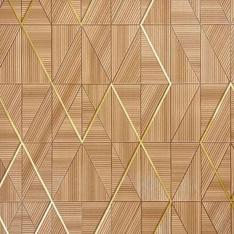 Contemporary Striped Wallpaper Roll, Waterproof Home Decoration for Living Room, Non Self-Adhesive Hotel Wall Commercial Use