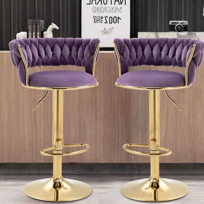 Modern Gold Legs Bar Stools Adjustable Height Italian Minimalist Bar Stools Ergonomic Designer Mama Sandalyesi Kitchen Furniture