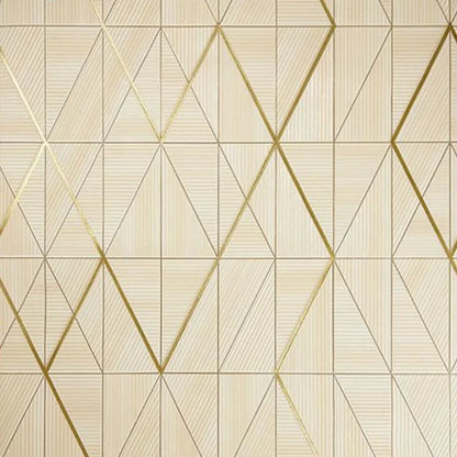 Contemporary Striped Wallpaper Roll, Waterproof Home Decoration for Living Room, Non Self-Adhesive Hotel Wall Commercial Use