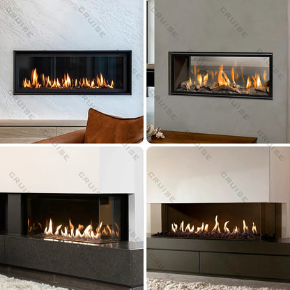 CRUISE 48Inch 1219.2x720x380mm Wall Mounted Indoor Remote Fireplace Controlled Propane Natural Gas Fireplaces for Heating