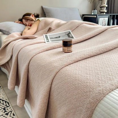 100% Cotton Blanket for Bed Breathable Lightweight Throws Blanket Soft Cozy Home Decoration Large Bed Cover Boho Towel Blankets