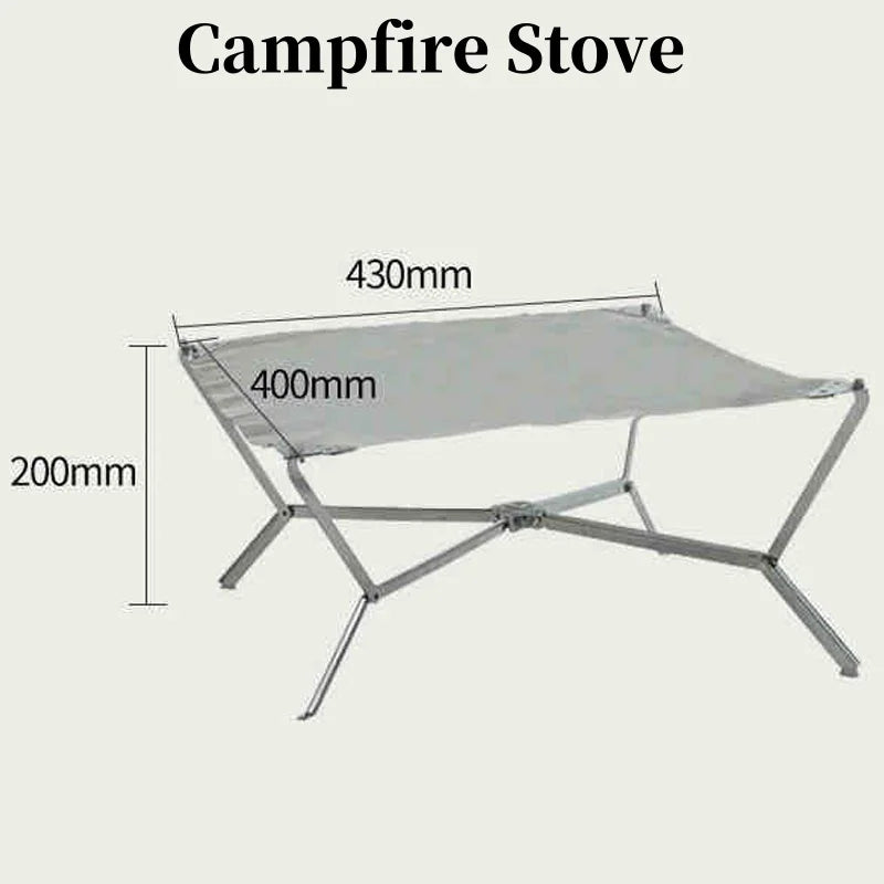Foldable Fire Pit Grill Bonfire Ultra-light Campfire Wood Burning Stove Portable FIrewood Heater Outdoor BBQ Grill Stand Burner