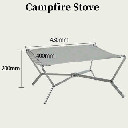 Foldable Fire Pit Grill Bonfire Ultra-light Campfire Wood Burning Stove Portable FIrewood Heater Outdoor BBQ Grill Stand Burner