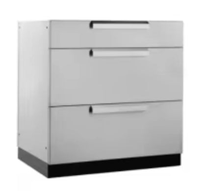 Outdoor Kitchen with Roof Cover Weather-Resistant BBQ Cabinet Set Stainless Steel Garden Kitchen Island with Grill Station