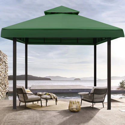 Grill Gazebo Replacement Canopy Roof, Outdoor BBQ Gazebo Top, Double Tiered Shelter Cover Roof ,for Yard Patio Garden Sunshade